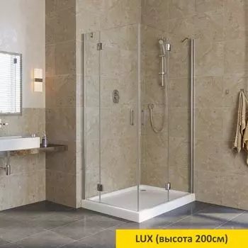 Душевой уголок Vegas Glass AFA Lux 0100 08 01 стекло прозрачное, профиль глянцевый хром