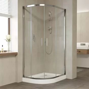 Душевой уголок Vegas Glass ZS-F 120*80 08 01 стекло прозрачное, профиль глянцевый хром