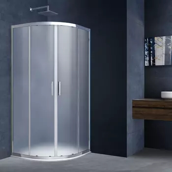 Душевой уголок Vincea Alpha VSQ-3AL900MT хром, стекло текстурное