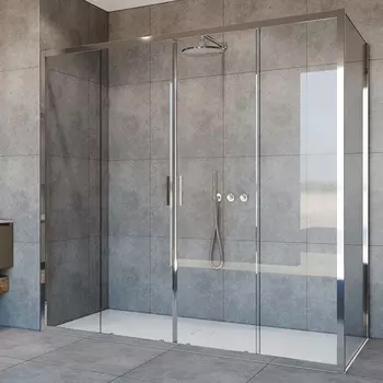 Душевой уголок Vincea Garda VSR-1G28017CL хром, стекло прозрачное