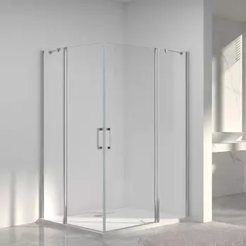 Душевой уголок Vincea Orta VSS-1O1010CL, хром, стекло прозрачное