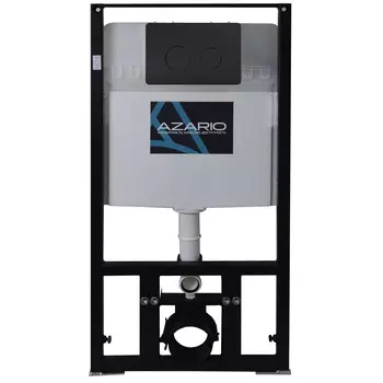 Инсталляция для унитаза Azario AZ80101000 с кнопкой AZ-8200-0087/AZ-P57-0190 черный матовый