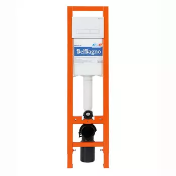 Инсталляция для унитаза BelBagno BB003-30 с кнопкой BB009-MR-BIANCO белый