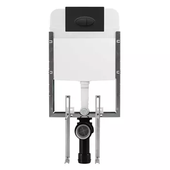 Инсталляция для унитаза BelBagno BB020 с кнопкой BB054NERO матовый черный
