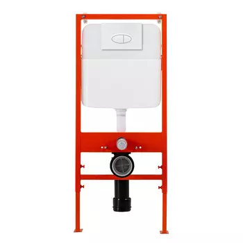 Инсталляция для унитаза BelBagno BB026 с кнопкой BB052BL белый