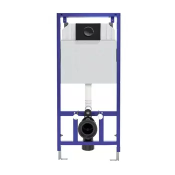 Инсталляция для унитаза Berges Novum с кнопкой 040025 черный