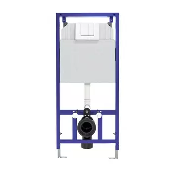 Инсталляция для унитаза Berges Novum с кнопкой 040041 белый