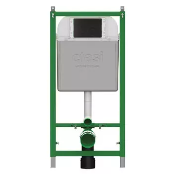 Инсталляция для унитаза Ctesi Solid BK0200240 с кнопкой BK0202122 черный матовый