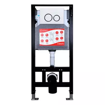 Инсталляция для унитаза Esbano ESINFRAM с кнопкой ESINKRG11GW белый/хром