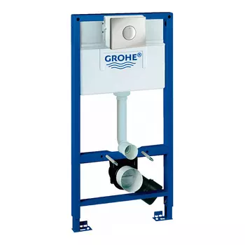 Инсталляция для унитаза Grohe Rapid SL 38525001 с кнопкой 38573P00 матовый хром