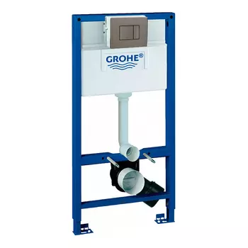 Инсталляция для унитаза Grohe Rapid SL 38525001 с кнопкой 38732AL0 матовый серый