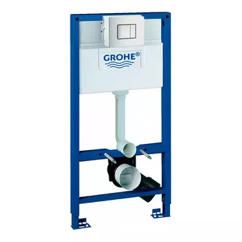 Инсталляция для унитаза Grohe Rapid SL 38525001 с кнопкой 38732P00 матовый хром