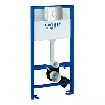 Инсталляция для унитаза Grohe Rapid SL 38525001 с кнопкой 38765P00 матовый хром