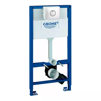 Инсталляция для унитаза Grohe Rapid SL 38525001 с кнопкой 38862P00 матовый хром