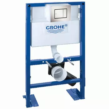 Инсталляция для унитаза Grohe Rapid SL 38526000 с кнопкой 37535DC0 хром