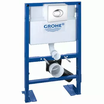 Инсталляция для унитаза Grohe Rapid SL 38526000 с кнопкой 38505 P00 матовый хром