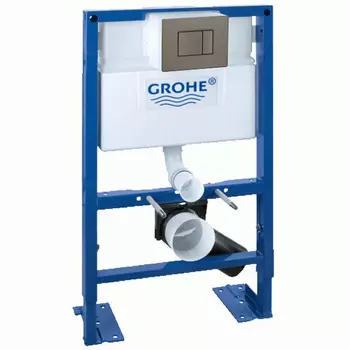 Инсталляция для унитаза Grohe Rapid SL 38526000 с кнопкой 38732AL0 матовый серый