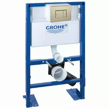 Инсталляция для унитаза Grohe Rapid SL 38526000 с кнопкой 38732EN0 матовый бежевый