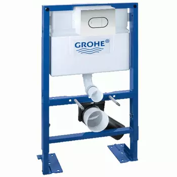 Инсталляция для унитаза Grohe Rapid SL 38526000 с кнопкой 38844P00 матовый хром