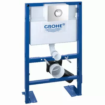Инсталляция для унитаза Grohe Rapid SL 38526000 с кнопкой 38862 хром