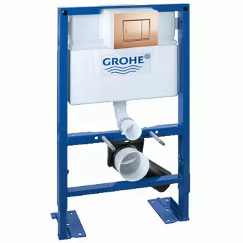 Инсталляция для унитаза Grohe Rapid SL 38526000 с кнопкой S 37535DA0 матовый бежевый