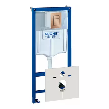 Инсталляция для унитаза Grohe Rapid SL 38539001 с кнопкой 37535DL0 матовый теплый закат