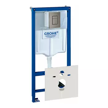Инсталляция для унитаза Grohe Rapid SL 38539001 с кнопкой 38732AL0 матовый серый