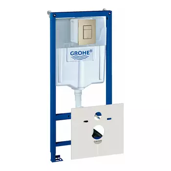 Инсталляция для унитаза Grohe Rapid SL 38539001 с кнопкой 38732EN0 матовый бежевый