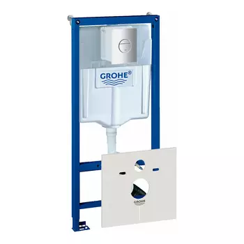 Инсталляция для унитаза Grohe Rapid SL 38539001 с кнопкой 38765P00 матовый хром