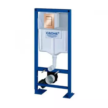 Инсталляция для унитаза Grohe Rapid SL 38584001 с кнопкой 37535DA0 матовый бежевый