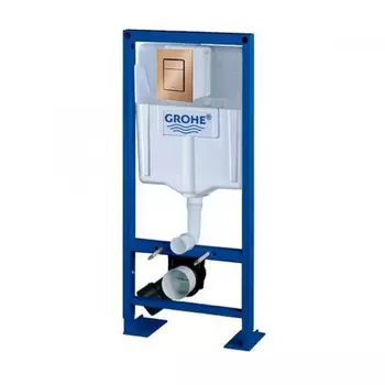 Инсталляция для унитаза Grohe Rapid SL 38584001 с кнопкой 37535DL0 матовый теплый закат