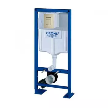 Инсталляция для унитаза Grohe Rapid SL 38584001 с кнопкой 38732EN0 матовый бежевый