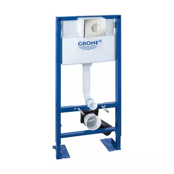 Инсталляция для унитаза Grohe Rapid SL 38586001 с кнопкой 38573P00 матовый хром