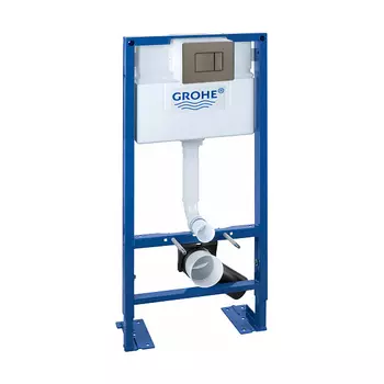 Инсталляция для унитаза Grohe Rapid SL 38586001 с кнопкой 38732AL0 матовый серый