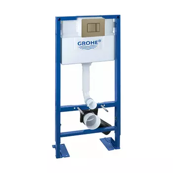 Инсталляция для унитаза Grohe Rapid SL 38586001 с кнопкой 38732EN0 матовый бежевый