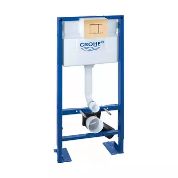 Инсталляция для унитаза Grohe Rapid SL 38586001 с кнопкой 38732GL0 холодный рассвет