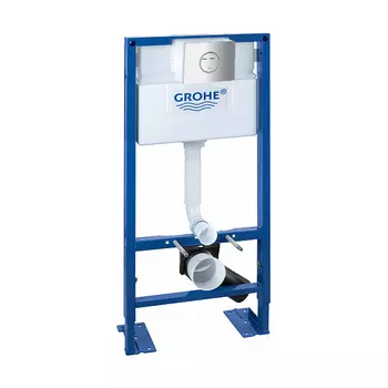 Инсталляция для унитаза Grohe Rapid SL 38586001 с кнопкой 38765P00 матовый хром