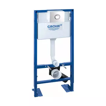 Инсталляция для унитаза Grohe Rapid SL 38586001 с кнопкой 38862 хром