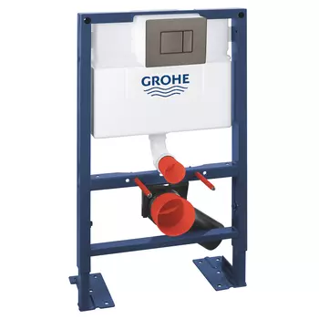 Инсталляция для унитаза Grohe Rapid SL 38587000 с кнопкой 38732AL0 матовый серый