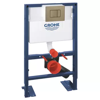 Инсталляция для унитаза Grohe Rapid SL 38587000 с кнопкой 38732EN0 матовый бежевый