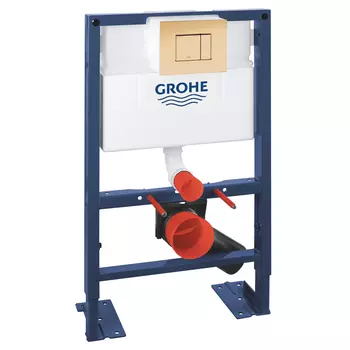 Инсталляция для унитаза Grohe Rapid SL 38587000 с кнопкой 38732GL0 холодный рассвет