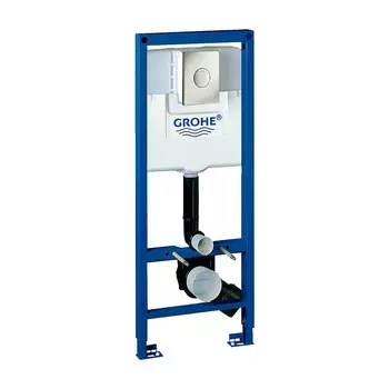 Инсталляция для унитаза Grohe Rapid SL 38675001 с кнопкой 37547P00 матовый хром