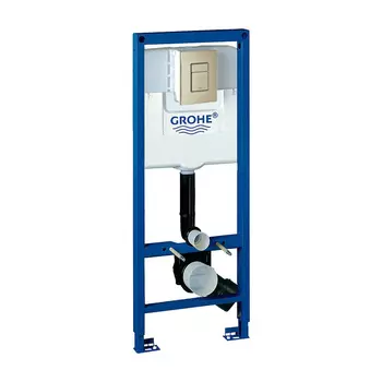 Инсталляция для унитаза Grohe Rapid SL 38675001 с кнопкой 38732EN0 матовый бежевый
