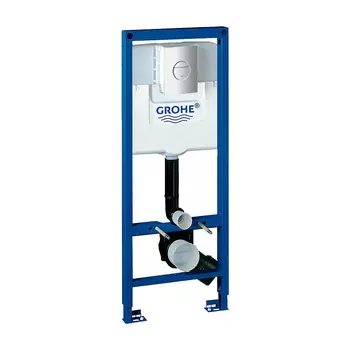 Инсталляция для унитаза Grohe Rapid SL 38675001 с кнопкой 38765P00 матовый хром