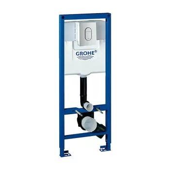 Инсталляция для унитаза Grohe Rapid SL 38675001 с кнопкой 38844P00 матовый хром
