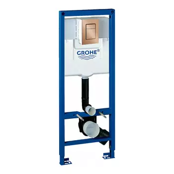 Инсталляция для унитаза Grohe Rapid SL 38713001 с кнопкой 37535DL0 матовый теплый закат