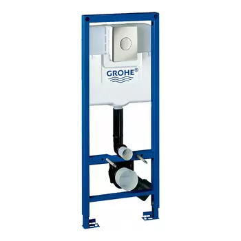 Инсталляция для унитаза Grohe Rapid SL 38713001 с кнопкой 37547 P00 матовый хром