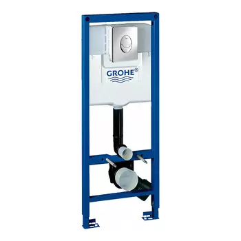 Инсталляция для унитаза Grohe Rapid SL 38713001 с кнопкой 38505 P00 матовый хром