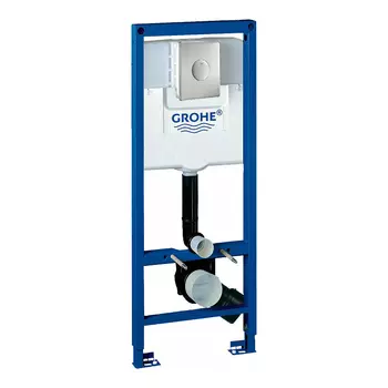 Инсталляция для унитаза Grohe Rapid SL 38713001 с кнопкой 38672SD0 нержавеющая сталь