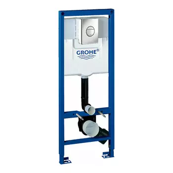 Инсталляция для унитаза Grohe Rapid SL 38713001 с кнопкой 38765P00 матовый хром